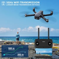 TEEROK T18S GPS Drón 4K Kamerával, 5G Átvitel, 500m Hatótáv, Automatikus Visszatérés, Követés Funkcióval, Kefe Nélküli Motor, 2 Akkumulátor, 3