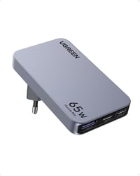 UGREEN Nexode Pro 65W USB-C GaN Töltő - 3 Portos Gyorstöltő MacBook, iPad, iPhone 16, Galaxy S24, Dell XPS Készülékekhez, EU/US/UK Csatlakoz 1