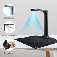 Bisofice H6 16MP Dokumentum Kamera A3/A4 Méretű Hordozható Könyvszkenner OCR Funkcióval, USB Csatlakozással, Windows Kompatibilis Tanároknak 5