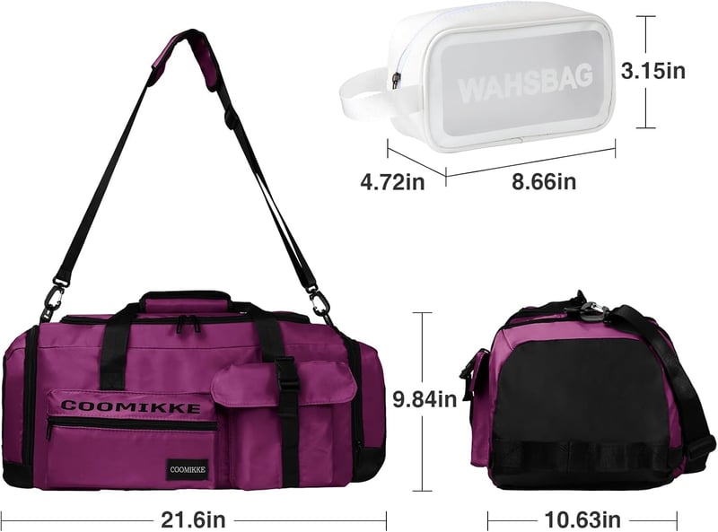 Nike Sporttáska 37L - Cipőtartós, Vízálló Rekeszes Utazótáska, Lila