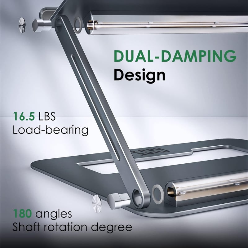 Állítható magasságú és dönthető Minthouz laptopállvány 10-17" MacBook, Dell, Lenovo laptopokhoz