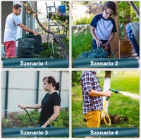 HOSPAOP Kerti Locsolótömlő Csatlakozó Készlet, 18 db-os 1/2 Colos Gyorscsatlakozó Adapter Szett, Szivárgásmentes ABS Műanyag Kiegészítők Ker 6