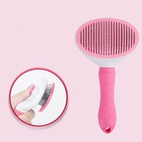 Öntisztító Slicker Brush Fésű – A legjobb kisállat macska kutyaápolás, hosszú, rövid szőr – laza aljszőrzet kihullása kusza szőr eltávolítja eszköz – rózsaszín 3