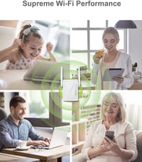 BrosTrend AC1200 Dual Band WiFi Adapter USB 3.0 - Vezeték Nélküli Hálózati Vevő PC és Laptop Számára, Nagy Hatótávolságú Antennával 6