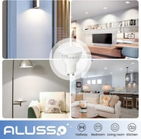ALUSSO LIGHTING GU10 LED Izzó 5W, Hideg Fehér 6000K, 400 Lumen, 120° Szórási Szög, 50W Halogén Helyettesítő, Energiatakarékos, Villódzásment 9