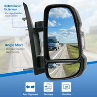 Convitex Elektromos Jobb Oldali Visszapillantó Tükör Jumper Ducato Boxer 2006-tól - Fűthető Konvex Üveggel, Irányjelzővel 2