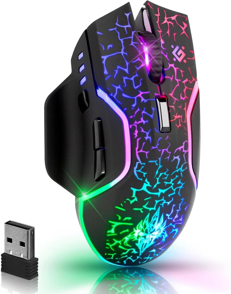 Defender Oneshot vezeték nélküli RGB gamer egér, 3200 DPI, 240 órás akkumulátor, fekete