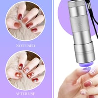 Hordozható Mini UV LED Körömszárító Lámpa - Zseblámpa Formájú Gél Lakk Lámpácska 4