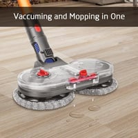 DrRobor Elektromos Felmosó Adapter Dyson V15 V11 V10 V8 V7 Porszívókhoz - Víztartályos Feltét 12 Mosható Mopfejjel 3