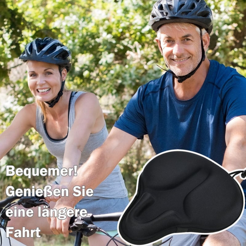 Daway C6 Extra Széles Gél Nyeregvédő - Kényelmes Üléshuzat Spinning, MTB és Városi Kerékpárokhoz