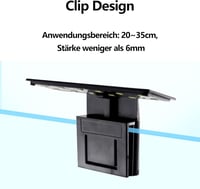 GERUI LED Akvárium Világítás 6W 220V - Energiatakarékos Lámpa Vízi Növényekhez és Halakhoz - Fekete Burkolat, Fehér Fény, 600 lm 4