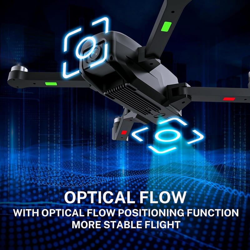 HANNVIW H330 Drón 4K UHD Kamerával, 5G WiFi FPV, Kefementes Motor, 30 Perc Repülési Idő, 2 Akkumulátor, Optikai Áramlás, Magasságtartás