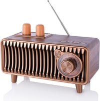 CYBORIS Retro Bluetooth Rádió - Dió Fa, 20W Sztereó, FM, USB/TF/AUX 1