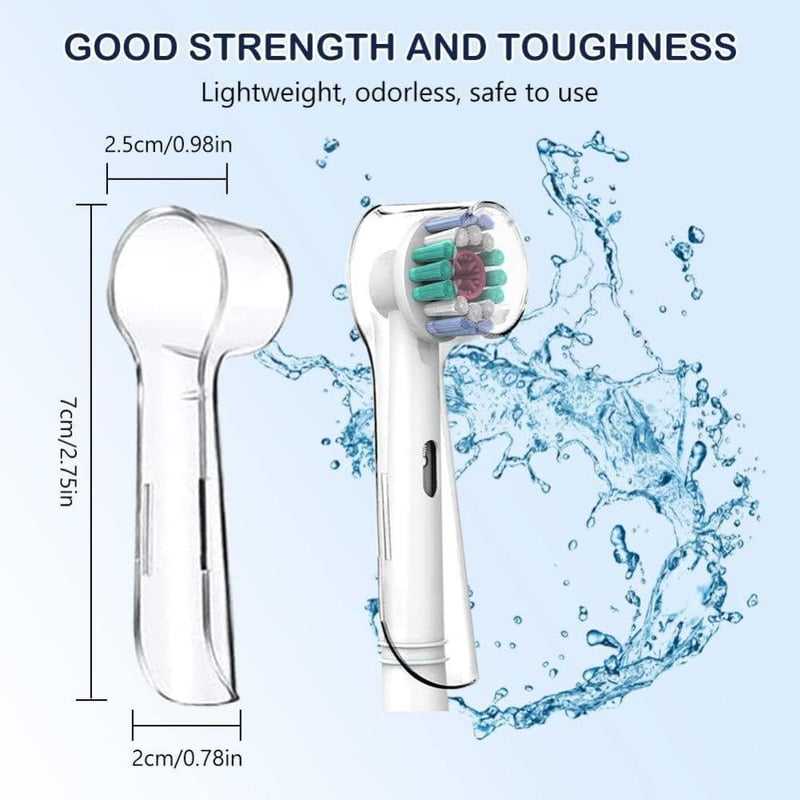 Oral-B kompatibilis átlátszó fogkefefejvédő, 10 db-os szett