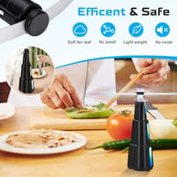 zeroto 2 db Rovarriasztó Ventilátor - USB Tölthető Légyriasztó Asztalra, 360° Forgó Lapátok, Beltéri-Kültéri Használatra, Szúnyogriasztó Kem 3