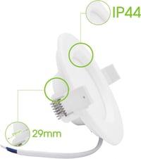 Meleg fehér LED mini spotlámpa szett - 3db ultravékony beépíthető mennyezeti lámpa 5