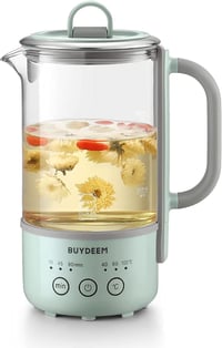 Buydeem K314 mini utazó vízforraló - 0,7L rozsdamentes acél és Schott üveg 1