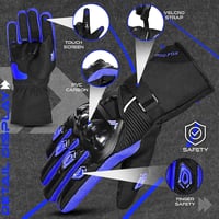 WESTWOOD FOX Vízálló Téli Motoros Kesztyű - Érintőképernyős, Könnyű, Meleg Védőkesztyű Férfiaknak és Nőknek, BMX, ATV, UTV, Hegyi Kerékpároz 2