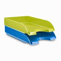 CEP Energy Gloss set uredskih ladica za dokumente – Raznobojne ladice za formate A4 i 24x32 cm, stolni organizator papira, set od 2 komada 1