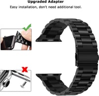 Apple Watch Rozsdamentes Acél Karkötő 38mm - SE, 1-6 Sorozathoz 4