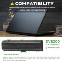 HP Pavilion és Presario laptopokhoz való ASUNCELL akkumulátor - DV2000, DV6000, A900, C700, F500, V3000 sorozatokhoz 5