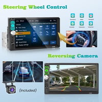 Hikity 1 DIN Autórádió 7" Érintőképernyővel - Vezetékes CarPlay, Android Auto, Bluetooth Kihangosító, Tolatókamera, FM Rádió 7