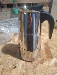UPOHYEE Moka Pot Indukciós Főzőlaphoz, 10 Csésze 450 ml, 304+430 Rozsdamentes Acél Espresso Kávéfőző Adagoló Kanállal és Tisztítószivacssal 4