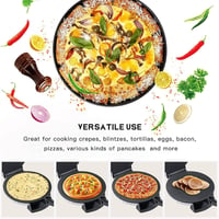 SOKANY KJ-507 1100W-os rotisütő, 32 cm-es tortillaprés, tapadásmentes bevonat, chapatihoz, indiai rotihoz és pataconerához 2