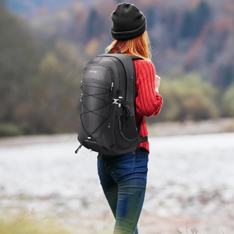 HOMIEE 45L Vízálló Túrahátizsák Fényvisszaverő Csíkokkal - Férfi, Női Outdoor Hátizsák Túrázáshoz, Kerékpározáshoz