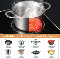 DELITEER 4 égőfejes beépíthető kerámia főzőlap 59 cm 6000W 14