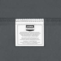Utopia Bedding 3 részes szürke mikroszálas ágyneműhuzat garnitúra 155x220 cm 10