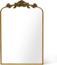 Awhtixbo Barokk Tükör Arany Félkör 60x90cm Vintage Fali Dekoráció 1