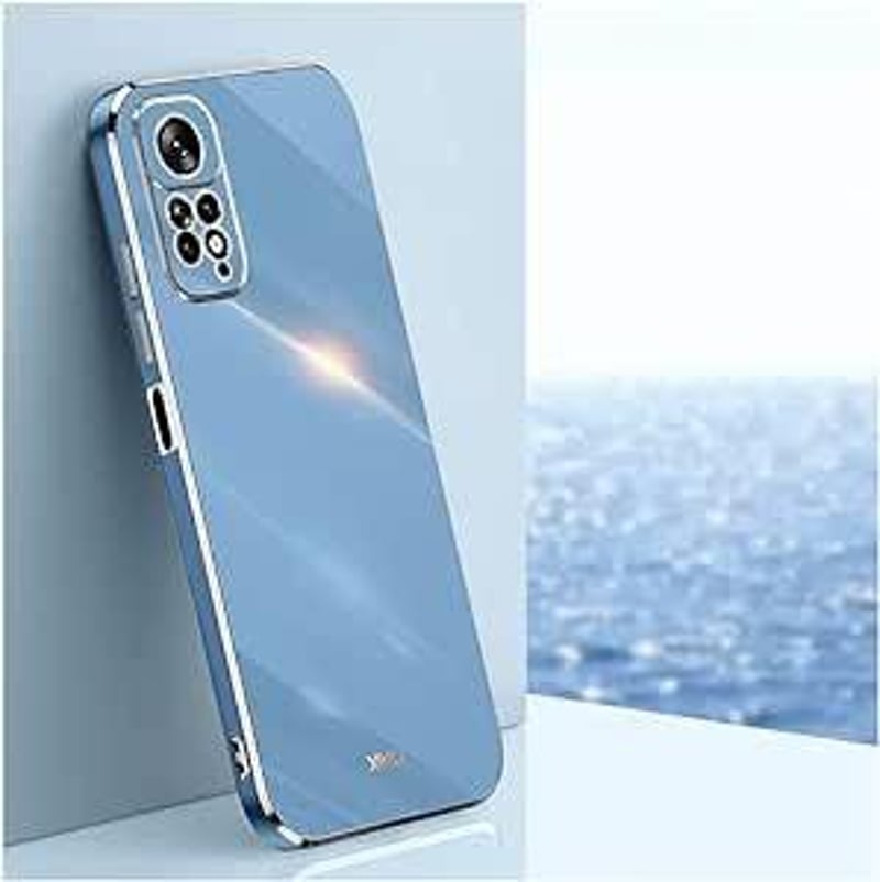 Xiaomi Redmi Note 11 Pro Kék Szilikon Tok Arany Szegéllyel Nőknek