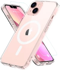 iPhone 13 MagSafe-kompatibilis átlátszó tok ütésálló üvegvédelemmel 1