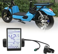 Yosoo univerzális vízálló e-bike LCD kijelző, 24-60V, 5 pólusú 4