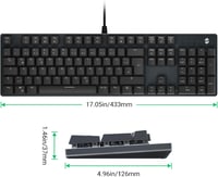 Black Shark RGB mechanikus gamer billentyűzet, kék kapcsolók, QWERTZ német kiosztás 8