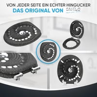 Sanilo Yin Yang WC Ülőke Puha Záródással - Könnyen Szerelhető Fa Toalett Tető Erős Zsanérokkal, Kerek Forma, Prémium Kivitel 6