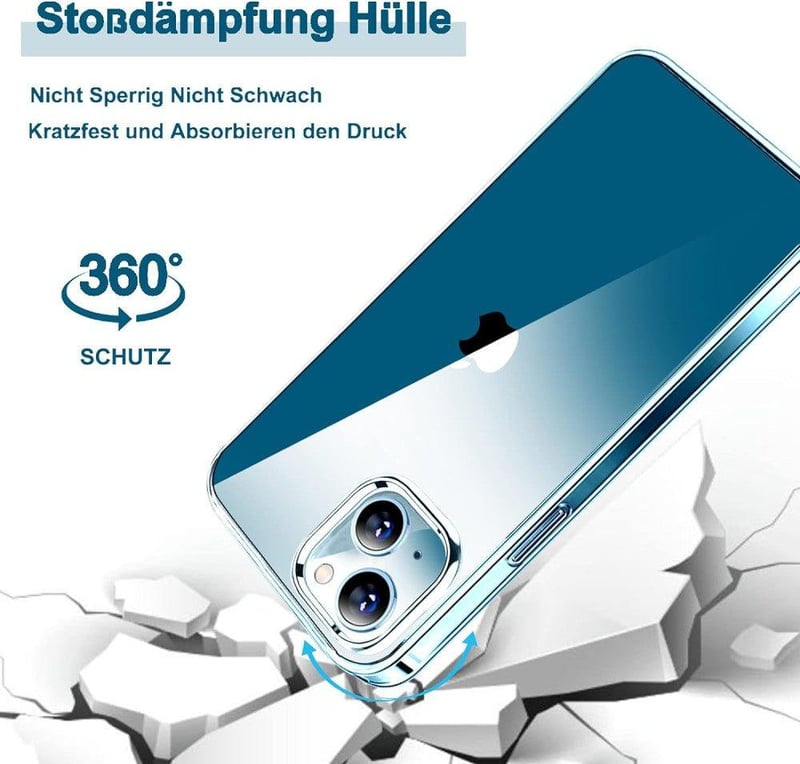 iPhone 13 Átlátszó Ütésálló Szilikon Védőtok