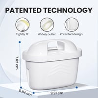 everspring TÜV SÜD Tanúsított Vízszűrő Betét Brita Maxtra+, Maxtra Plus, Mavea, Anna Duomax Készülékekhez - 6 db Csomag 3
