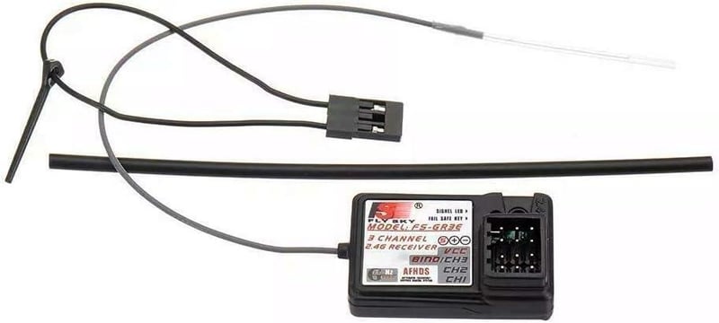 Yangers 3-csatornás RC vevő autókhoz és hajókhoz - 2.4GHz FS-GR3E