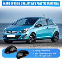 Opel Corsa D/E fehér fényes tükörborítás, 2006-2019 modellekhez 2
