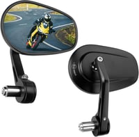 Univerzális KEMIMOTO 360°-ban forgatható motorkerékpár tükör szett, 22mm-es kormányra 1