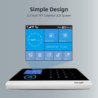 Tuya WiFi+GSM riasztórendszer, Alexa-kompatibilis, okostelefon vezérléssel (PG103-2G-0) 4