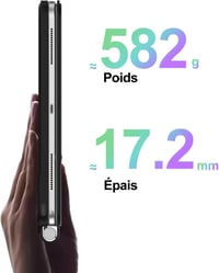 FOGARI iPad A16 11" és iPad 10 (2022) Billentyűzet - AZERTY Francia Kiosztás, Érintőpaddal, Mágneses Rögzítés, 7 Színű Háttérvilágítás, Véko 7