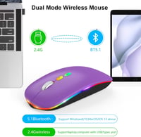 Vezeték Nélküli RGB Gamer Egér Bluetooth-szal és USB-C Adapterrel 2