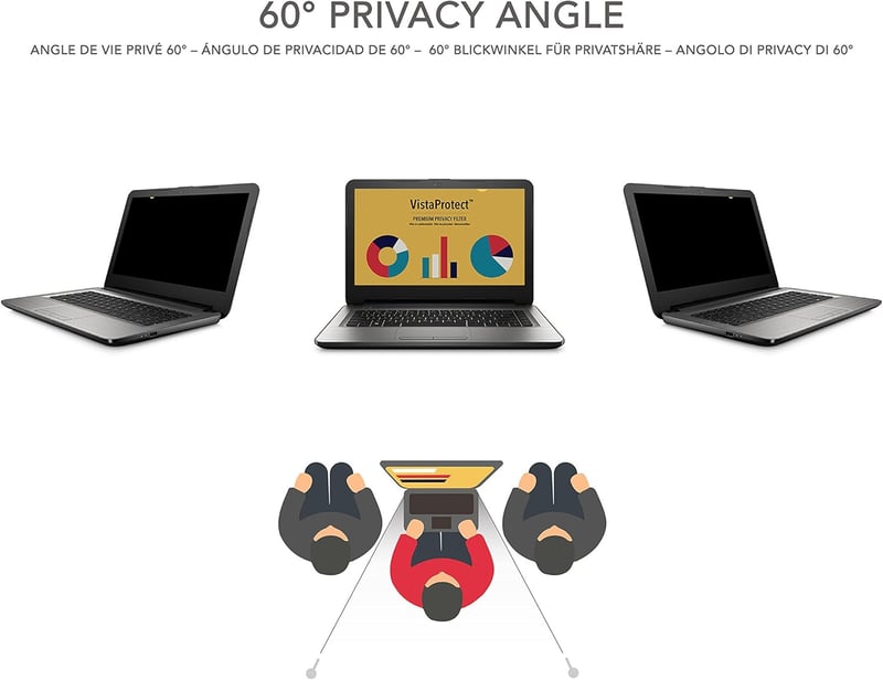 VistaProtect 16" Laptop Adatvédelmi és Kékfény Szűrő Fólia (16:10)