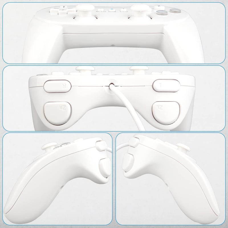Nintendo Wii Vezetékes Klasszikus Kontroller Pro - Fehér OSTENT Gamepad