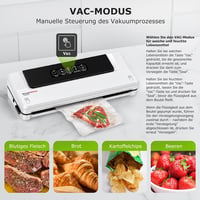 Bonsenkitchen fehér vákuumfóliázó gép - VS2000 modell 5