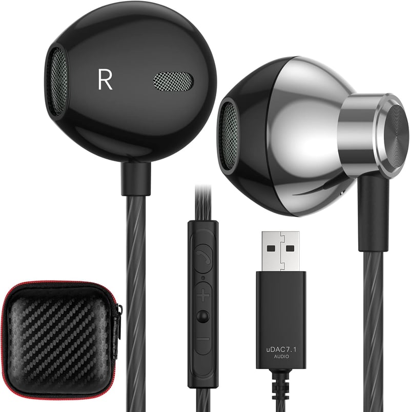 Vezetékes USB Gaming Headset Mikrofonnal és Zajszűréssel PC, PS4, PS5, Laptop