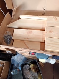 vidaXL tömör fenyőfa fejtámla 100x104 cm – hibás, 2 db B — hibás, alkatrésznek: 2 db B típusú faelem hiányzik (állapot: lásd a 2. képet) 3